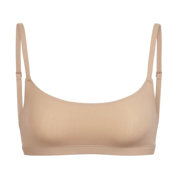 SKIMS Fits Everybody Scoop Neck Bralette Micha Clay Nude Beige Size 3X - Picture 1 of 12